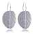 Sterling silver drop earrings, 'Hammered Leaves' - Textured Sterling Silver Drop Earrings with Hammered Finish