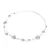 Silver station beaded strand necklace, 'Worlds of Light' - Artisan-Made Hammered Silver Two-Strand Station Necklace