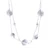 Silver station beaded strand necklace, 'Worlds of Light' - Artisan-Made Hammered Silver Two-Strand Station Necklace