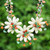 Multi-gemstone beaded statement necklace, 'Tropical Blooms' - Multi-Gemstone Statement Necklace with Tropical Flower Theme