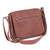 Leather messenger bag, 'Urban Atlas' - Leather Flap Messenger Bag with Adjustable Strap in Brown