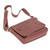 Leather messenger bag, 'Urban Atlas' - Leather Flap Messenger Bag with Adjustable Strap in Brown