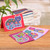 Batik cotton and paper greeting cards, 'Endearing Salutations' (set of 4) - Set of 4 Cat-Themed Batik Cotton and Paper Greeting Cards