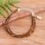 Tiger's eye beaded strand bracelet, 'Three of Courage' - Thai-Made Tiger's Eye Quartz Beaded Three-Strand Bracelet (image 2) thumbail