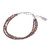 Tiger's eye beaded strand bracelet, 'Three of Courage' - Thai-Made Tiger's Eye Quartz Beaded Three-Strand Bracelet thumbail