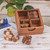 Wood puzzles, 'Challenge Your Mind' (set of 5) - Set of 5 Wooden Brain Teaser Puzzles with Storage Box (image 2j) thumbail