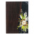 Resin-coated wood and natural fiber wall art, 'Eclipsed Bloom' - Thai Inspirational Nature-Themed Wood and Flower Wall Art
