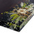Resin-coated wood and natural fiber wall art, 'Eclipsed Bloom' - Thai Inspirational Nature-Themed Wood and Flower Wall Art