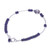 Lapis lazuli beaded bracelet, 'Daisy Crown in Blue' - Sterling and Karen Silver Blue Lapis Lazuli Beaded Bracelet (image 2e) thumbail