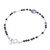 Glass beaded bracelet, 'Petals of Forest' - Floral Green Glass and Silver Beaded Bracelet from Thailand