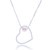 Cultured pearl pendant necklace, 'Secrets of the Heart' - Minimalist Heart-Themed Silver and Cultured Pearl Necklace thumbail