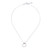 Cultured pearl pendant necklace, 'Secrets of the Heart' - Minimalist Heart-Themed Silver and Cultured Pearl Necklace (image 2e) thumbail