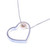 Cultured pearl pendant necklace, 'Secrets of the Heart' - Minimalist Heart-Themed Silver and Cultured Pearl Necklace (image 2f) thumbail
