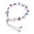 Amethyst and blue quartz beaded bracelet, 'Thriving Wise Love' - Silver-Plated Brass Beaded Bracelet with Amethyst and Quartz (image 2d) thumbail