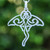 Sterling silver pendant, 'Marine Presence' - Ocean-Themed Brushed-Satin Sterling Silver Stingray Pendant (image 2) thumbail