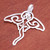 Sterling silver pendant, 'Marine Presence' - Ocean-Themed Brushed-Satin Sterling Silver Stingray Pendant (image 2b) thumbail