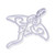 Sterling silver pendant, 'Marine Presence' - Ocean-Themed Brushed-Satin Sterling Silver Stingray Pendant (image 2c) thumbail