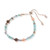 Multi-gemstone beaded bracelet, 'Aqua Pearl' - Cool-Palette Adjustable Multi-Gemstone Beaded Pearl Bracelet thumbail