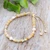 Multi-gemstone beaded bracelet, 'Sunshine Pearl' - Warm-Palette Adjustable Multi-Gemstone Beaded Pearl Bracelet (image 2) thumbail