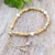 Multi-gemstone beaded bracelet, 'Sunshine Pearl' - Warm-Palette Adjustable Multi-Gemstone Beaded Pearl Bracelet (image 2c) thumbail