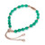 Green quartz beaded bracelet, 'Fortunate Fish' - Good Fortune Green Quartz Beaded Bracelet with Fish Pendant (image 2d) thumbail