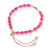 Quartz beaded bracelet, 'Romantic Fish' - Romantic-Inspired Red Quartz Beaded Bracelet with Fish Charm (image 2d) thumbail