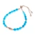 Blue quartz beaded bracelet, 'True Fish' - Ocean-Inspired Blue Quartz Beaded Bracelet with Fish Pendant thumbail