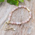 Rose quartz beaded bracelet, 'Dulcet Fish' - Whimsical Rose Quartz Beaded Bracelet with Fish Pendant (image 2c) thumbail