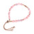 Rose quartz beaded bracelet, 'Dulcet Fish' - Whimsical Rose Quartz Beaded Bracelet with Fish Pendant (image 2d) thumbail