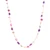 Cultured pearl beaded necklace, 'Sweet Elegance' - Beaded Necklace with Purple Pink Grey White Cultured Pearls thumbail