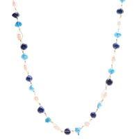 Cultured pearl beaded necklace, 'Oceanic Elegance' - Semibaroque Potato and Round Cultured Pearl Beaded Necklace