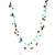 Cultured pearl and quartz strand station necklace, 'Layering Glamour' - Cultured Pearl and Quartz Four-Strand Station Necklace (image 2f) thumbail