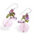 Multi-gemstone cluster earrings, 'Thai Kindness' - Thai-Made Multi-Gemstone Cluster Earrings in Pale Pink Hues (image 2d) thumbail