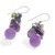 Multi-gemstone cluster earrings, 'Thai Spell' - Purple-Palette Multi-Gemstone Cluster Earrings from Thailand (image 2d) thumbail