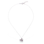 Sterling silver pendant necklace, 'Together as One' - Whimsical Elephant Family-Themed Silver Pendant Necklace