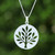 Sterling silver pendant necklace, 'Timeless Tree' - Silver Necklace with Openwork Tree of Life-Themed Pendant (image 2) thumbail