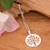 Sterling silver pendant necklace, 'Timeless Tree' - Silver Necklace with Openwork Tree of Life-Themed Pendant (image 2c) thumbail