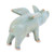 Celadon ceramic figurine, 'Flying Grey Pig' - Celadon Ceramic Flying Pig Figurine with Bluish-Grey Glaze (image 2c) thumbail