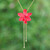 Gold-plated natural orchid flower lariat necklace, 'Luxurious Pink' - Spring-Inspired 22k Gold-Plated Pink Orchid Lariat Necklace (image 2) thumbail