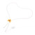 Gold-plated natural orchid flower lariat necklace, 'Luxurious Yellow' - Handmade Yellow Orchid Lariat Necklace with Golden Chain (image 2d) thumbail