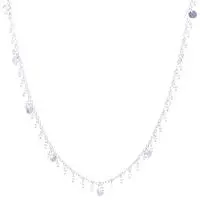 Cultured pearl charm necklace, 'Bright Morning Dew' - Cultured Pearl Sterling Silver Charm Necklace from Thailand