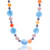 Quartz and jasper beaded choker necklace, 'Ocean Symphony' - Quartz and Jasper Beaded Choker Necklace with Extender Chain thumbail