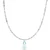 Green quartz and apatite choker pendant necklace, 'Aqua World' - Natural Apatite and Green Quartz Beaded Pendant Necklace thumbail
