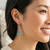 Green quartz chandelier earrings, 'Aqua Angel' - Natural Pear Green Quartz Chandelier Earrings with 2 Carats (image 2c) thumbail