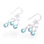 Green quartz chandelier earrings, 'Aqua Angel' - Natural Pear Green Quartz Chandelier Earrings with 2 Carats (image 2e) thumbail