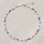 Cultured pearl and glass beaded necklace, 'Sky Berries' - Natural White Cultured Pearl and Blue Glass Beaded Necklace (image 2c) thumbail