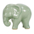 Celadon ceramic figurine, 'Elephant Power & Tranquility' - Handcrafted Celadon Ceramic Sculpture (image 2c) thumbail