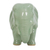 Celadon ceramic figurine, 'Elephant Power & Tranquility' - Handcrafted Celadon Ceramic Sculpture (image 2d) thumbail