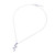 Sterling silver pendant necklace, 'Serpentine Spark' - 925 Sterling Silver Necklace with Cubic Zirconia Eyed Snake (image 2e) thumbail