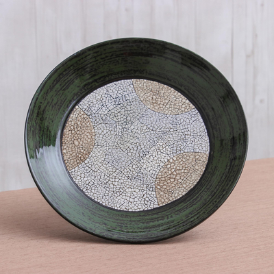 Centro de mesa de mosaico de cáscara de huevo - Centro de mesa de mosaico de cáscara de huevo